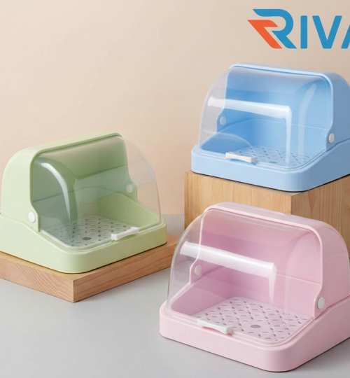 BABY FEEDING BOTTLE DRYING & STORAGE BOX | BPA-FREE & DUSTPROOF